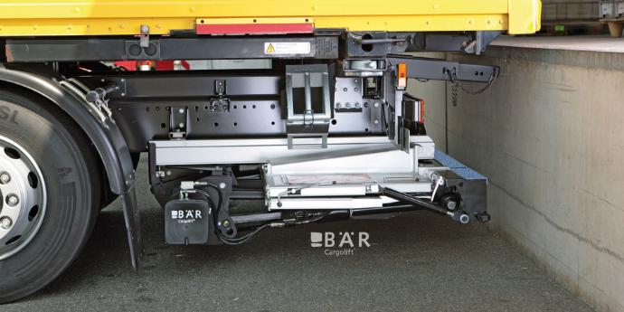 HydFalt in posizione di marcia sulla rampa